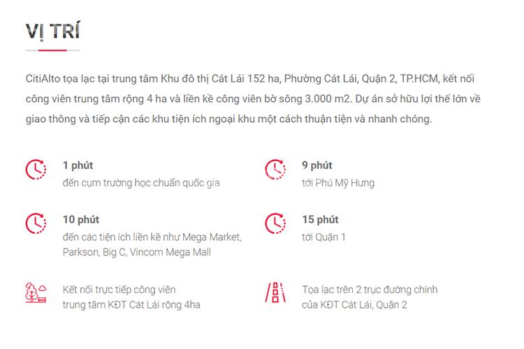 Chung cư Citi Alto, Quận 2 - TP. HCM