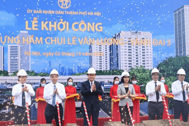 Hà Nội: Dự án hầm chui Lê Văn Lương chính thức khởi công