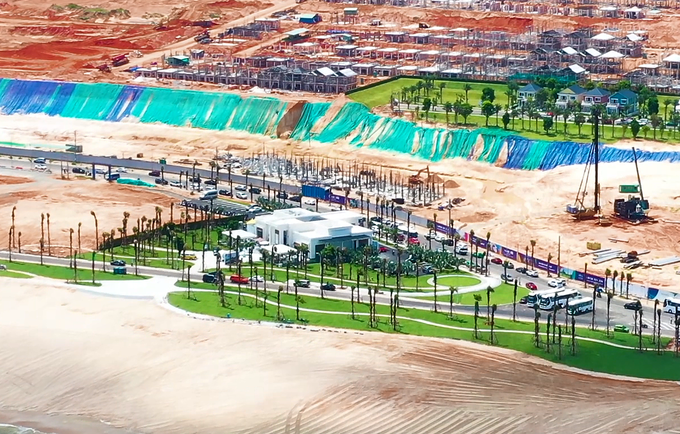 NovaWorld Phan Thiet đang gấp rút hoàn thành các hạng mục công trình hạ tầng