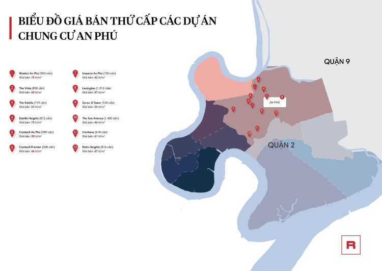 TP. Hồ Chí Minh: Danh sách các dự án chung cư nổi bật tại phường An Phú, Quận 2