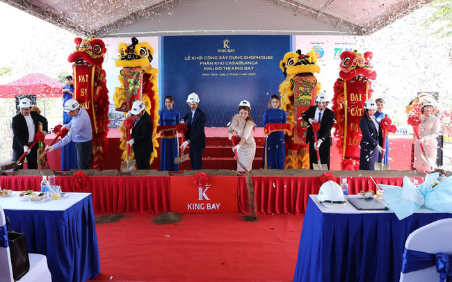 Lễ khởi công xây dựng 184 căn shophouse đầu tiên tại Khu đô thị King Bay