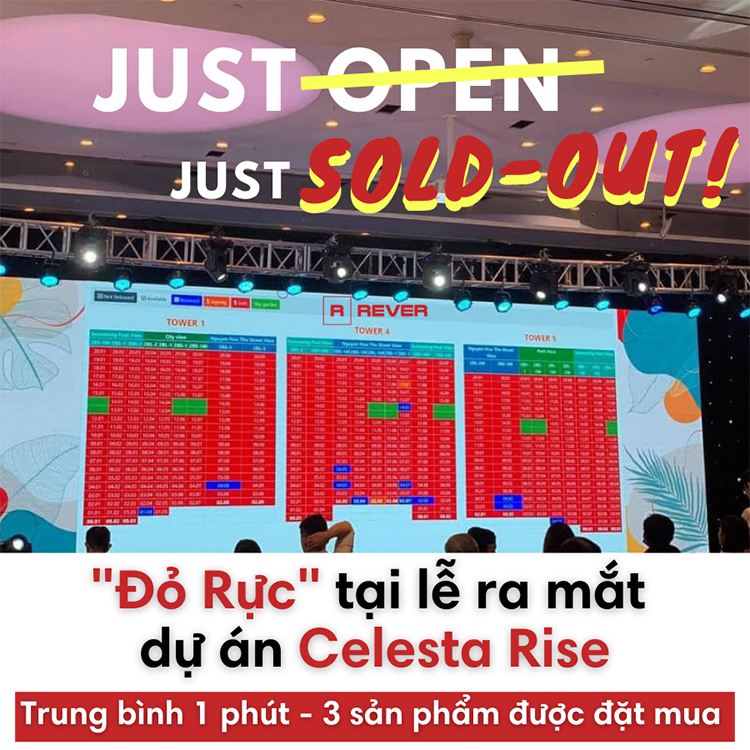 Giải mã sức nóng "1 phút 3 căn được đặt mua" của dự án Celesta Rise