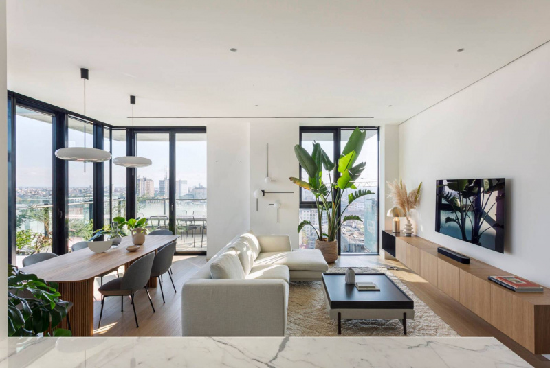 Căn hộ 130m2 với thiết kế hướng đến hạnh phúc và nhu cầu tâm sự thường xuyên của cặp vợ chồng trẻ