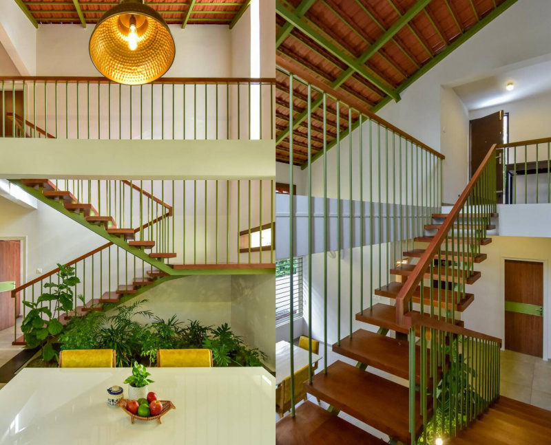 Inclined House – Nhà vườn mái nghiêng có màu sắc lạ mắt, nhìn là muốn về quê sống ngay