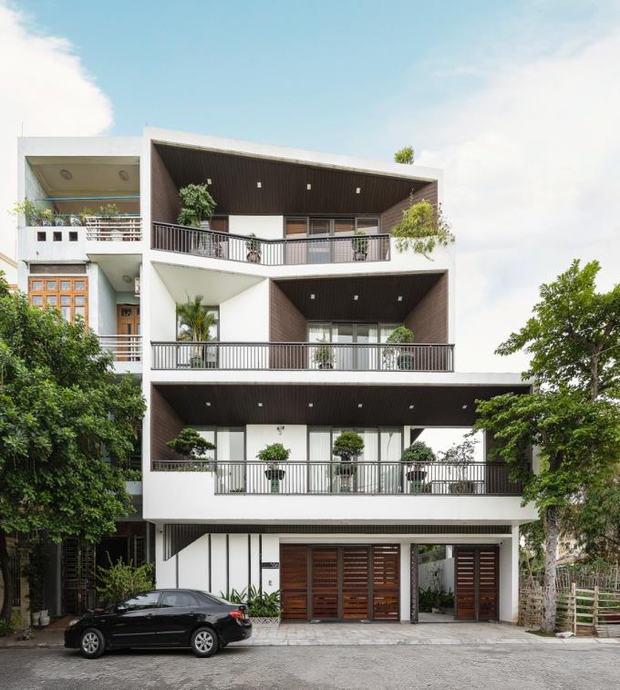 Độc đáo căn nhà phố Hải Dương cho một gia đình 3 thế hệ với mặt tiền hình chiếc phễu