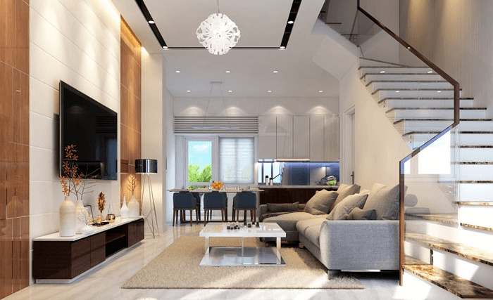 Lưu ý khi trang trí phòng khách nhà phố