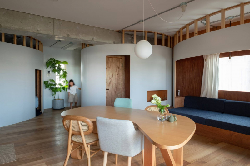 Rib Apartment – Căn hộ 74m2 đập bỏ toàn bộ tường ngăn để thiết kế hợp ý gia chủ