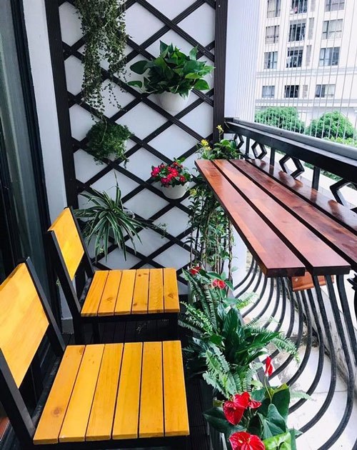 Ý tưởng "lột xác" ban công chung cư cực đơn giản