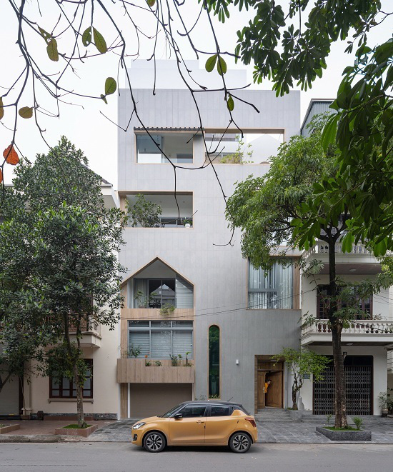 Ngôi nhà lấy cảm hứng từ thiết kế truyền thống Nam Định nhưng không kém phần hiện đại