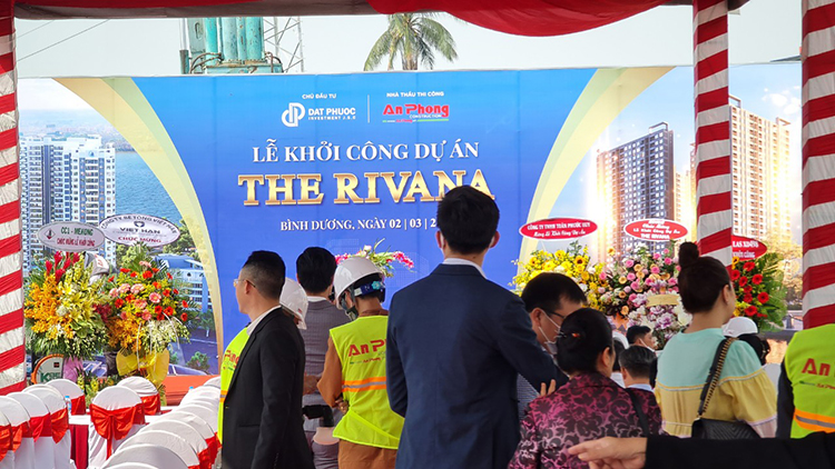Dự án căn hộ cao cấp The Rivana chính thức khởi công tại Bình Dương