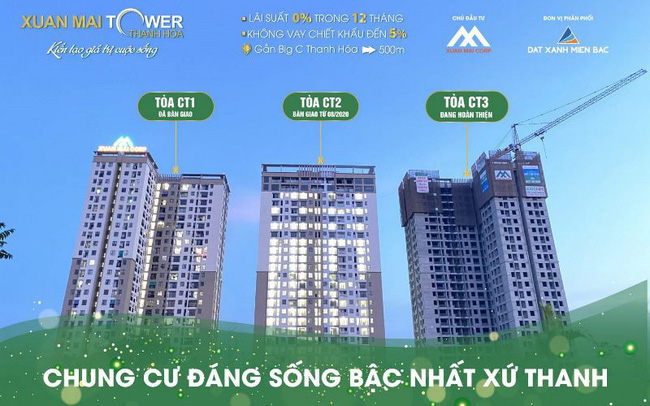 Tổ hợp chung cư Xuân Mai Tower Thanh Hóa gây bất ngờ với 700 căn hộ đã có chủ
