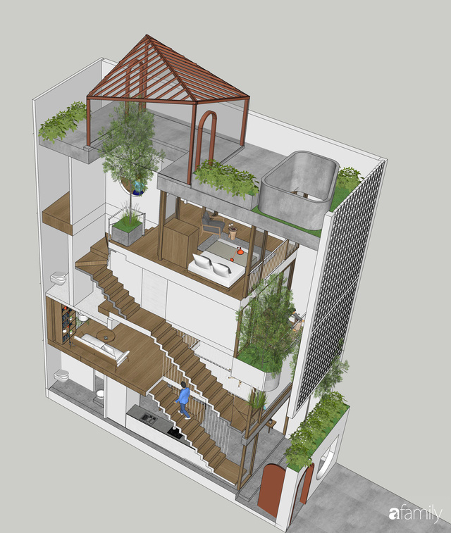 Nhà phố 38m2 đẹp như phim nằm sâu trong hẻm nhỏ Quận Gò Vấp