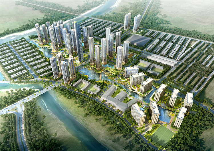 Phối cảnh và thực tế khu đất 117 ha đầy ấn tượng của dự án KĐT Sài Gòn Bình An