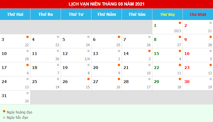 Ngày tốt hợp tuổi nhập trạch, chuyển nhà tháng 5/2021