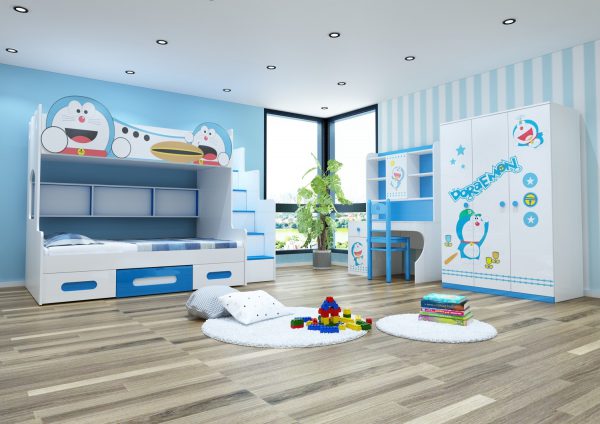 Dành tặng con căn phòng mơ ước với những mẫu trang trí phòng ngủ Doraemon