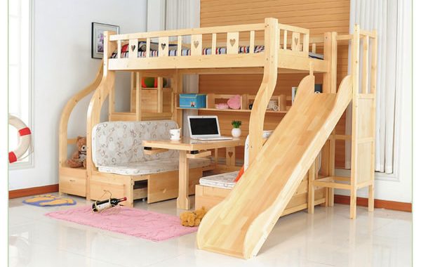 Tiết kiệm không gian ngôi nhà nhỏ bằng giường 2 tầng thông minh
