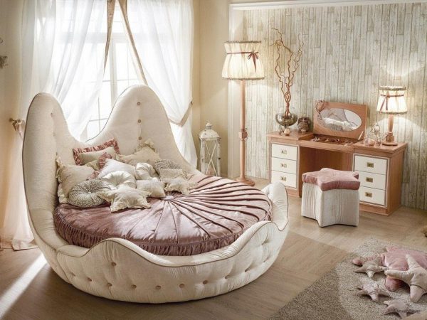 Những mẫu giường với dạng hình tròn độc đáo