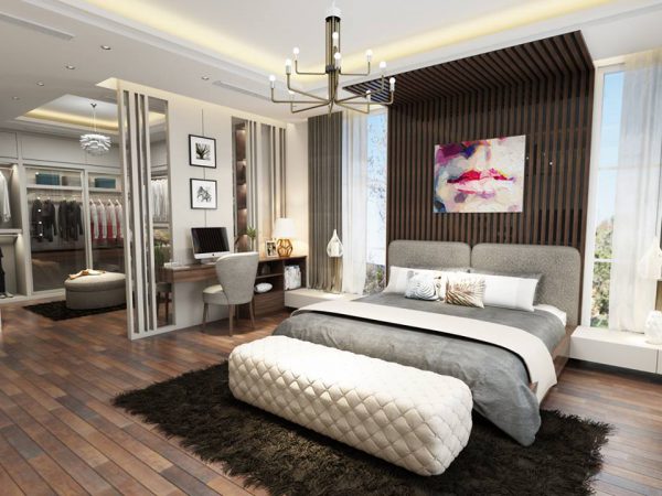 5 cách biến hóa phòng ngủ thành phòng thay đồ