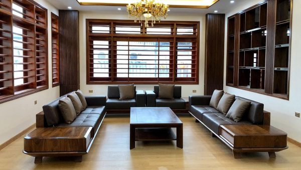 Làm mới ngôi nhà với nội thất gỗ óc chó