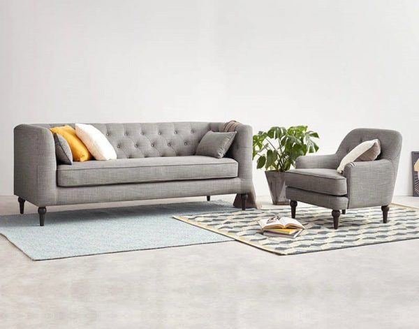 Tiết kiệm không gian cho căn phòng nhỏ, hẹp với sofa văng nỉ