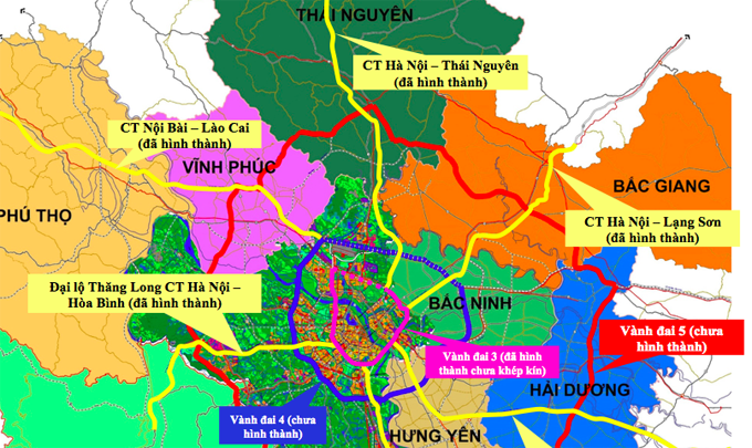 Hà Nội: Lên phương án triển khai dự án đường vành đai 4