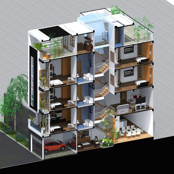 Mẫu nhà đẹp 2 tầng 85m2 4 phòng ngủ mái lệch hiện đại BT6120422 - Kiến trúc  Angcovat