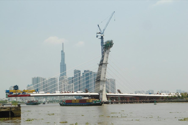 Tiến độ thi công được đẩy nhanh, dự án cầu Thủ Thiêm 2 dự kiến hoàn thành quý 2/2022