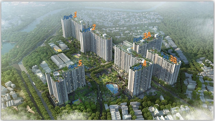 Hòa Bình: Tòa tháp Park 3A-3B dự án Picity High Park vượt tiến độ, chính thức cất nóc