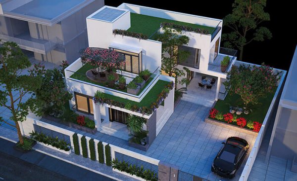 Xây nhà 2 tầng chữ L mái bằng cần lưu ý những điều gì?
