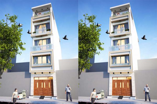 Thu hút mọi ánh nhìn với mẫu thiết kế nhà ống 5 tầng 60m2