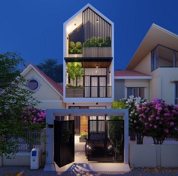 Làm sao để thiết kế nhà phố mặt tiền 4m vừa đẳng cấp vừa tiện nghi?