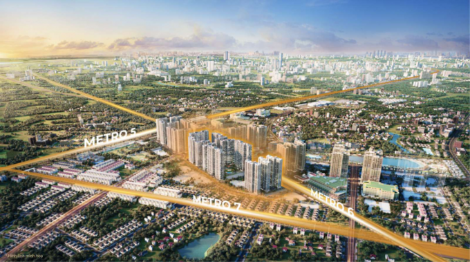 Toà căn hộ mới vừa được ra mắt tại đại đô thị thông minh thuộc Vinhomes