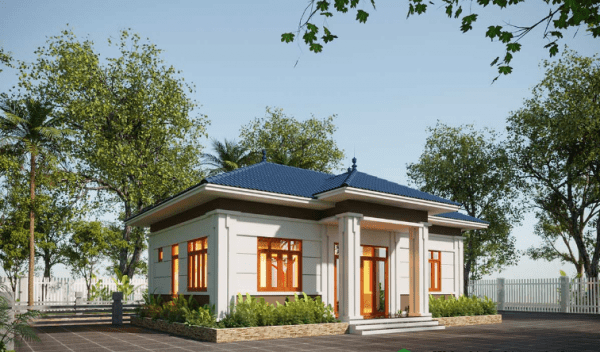 Khám phá biệt thự nhà 1 tầng 7x12m với kiến trúc mái thái hiện đại, công năng khoa học, chi phí thi công 1.1 tỷ