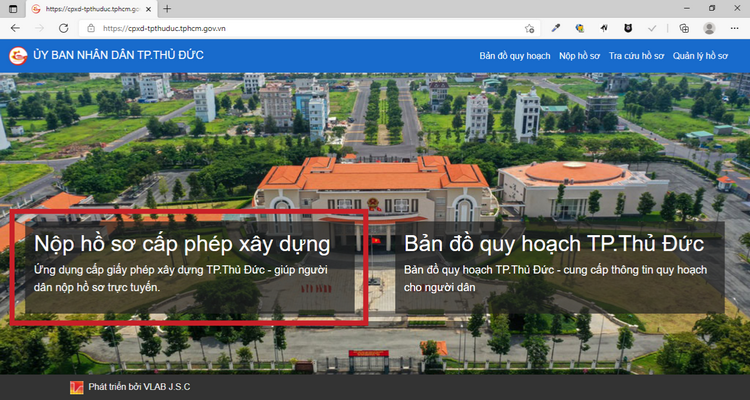 TP Thủ Đức ra công văn hướng dẫn các thao tác nộp hồ sơ xin giấy phép xây dựng trực tuyến