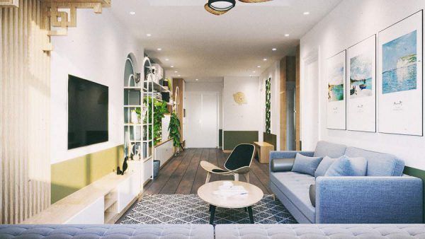 3 mẫu thiết kế chung cư 60m2 hiện đại, tối ưu không gian