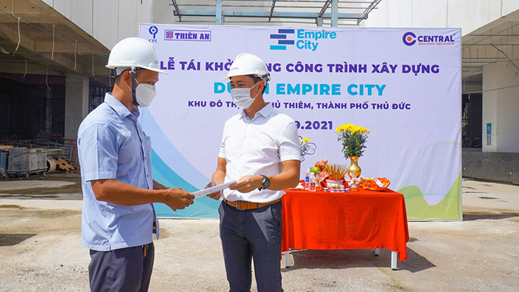 Tái khởi động thi công dự án Empire City, TP Thủ Đức