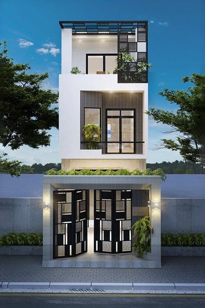 Hé lộ 3 mẫu thiết kế nhà 3 tầng 5x8m hiện đại tiện nghi