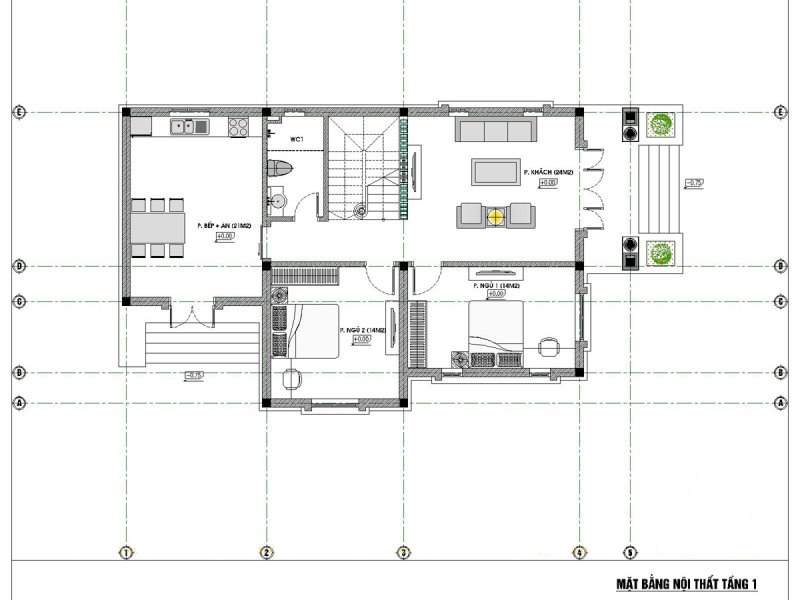 Tận hưởng cuộc sống thoải mái với 5 mẫu nhà 2 tầng mặt tiền 8m hiện đại