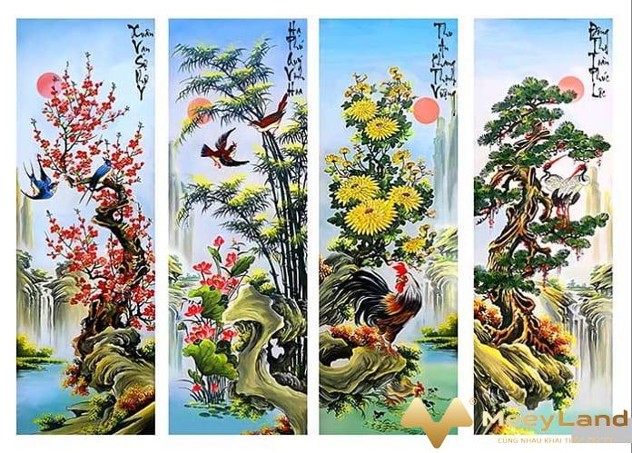 Cách chọn tranh treo phòng ngủ phong thủy theo mệnh Đại Cát