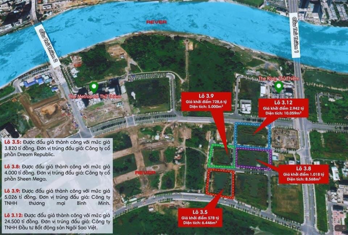 Đấu giá đất vàng Thủ Thiêm, nhiều “đại gia” góp mặt và trúng đấu giá