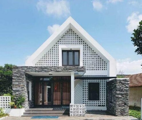 Ngắm nhìn mẫu nhà ống mái Thái 1 tầng đẹp nhất 2021