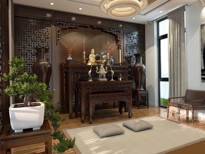 Top 50+ mẫu thiết kế phòng thờ đẹp & hợp phong thủy nhất