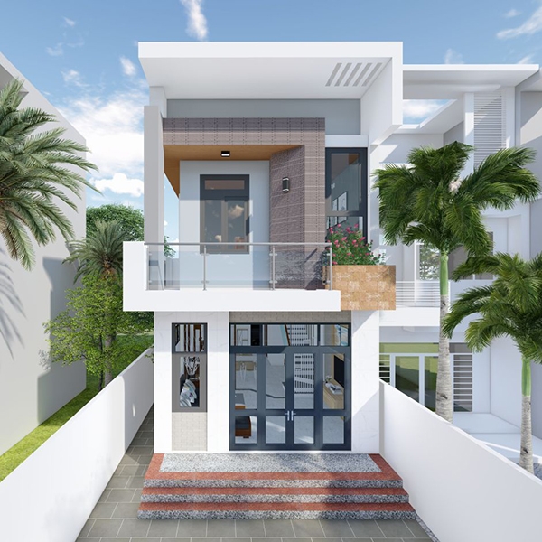 Gợi ý thiết kế nhà 30m2 2 tầng đẹp, khang trang