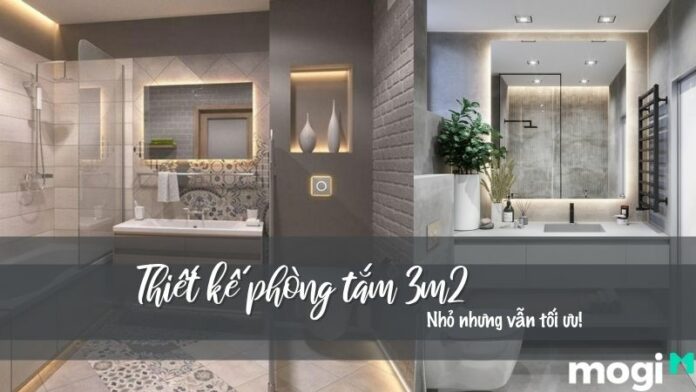 15+ mẫu thiết kế phòng tắm 3m2 – Tối ưu hóa diện tích hẹp