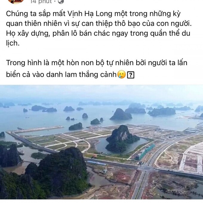 Quảng Ninh bác tin phân lô bán nền trên Vịnh Hạ Long, triệu tập người tung tin