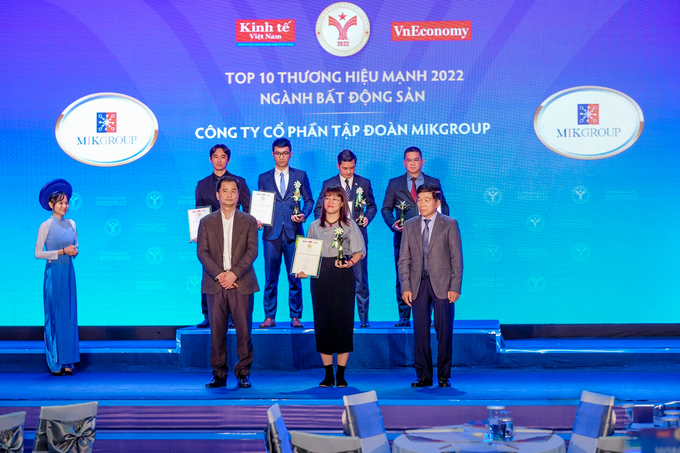 MIKGroup - Top 10 thương hiệu mạnh ngành bất động sản 2022