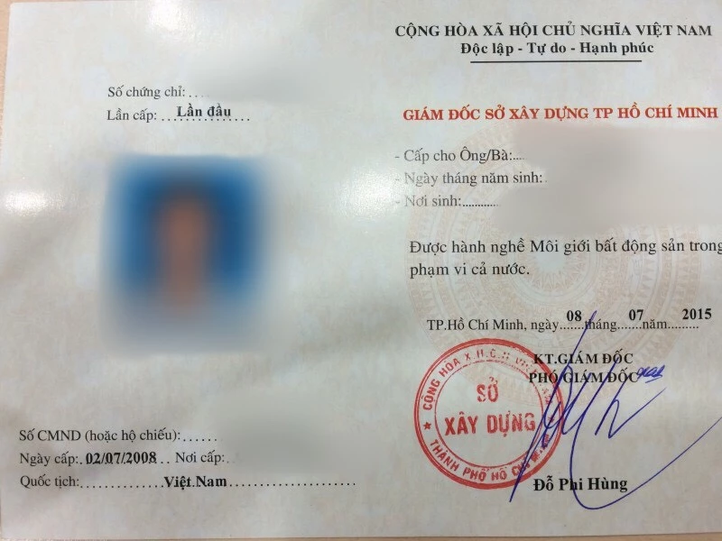 Các quy định mới nhất về chứng chỉ môi giới bất động sản năm 2022