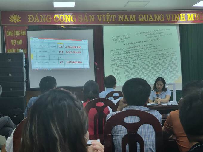 Cửa Lò, Nghệ An: Nhiều lô đất trúng sát giá khởi điểm