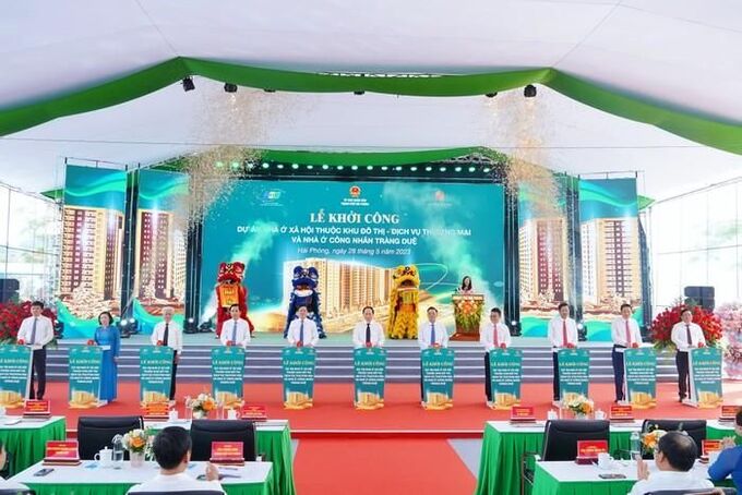 Hải Phòng khởi công dự án nhà ở xã hội trên 2.500 căn