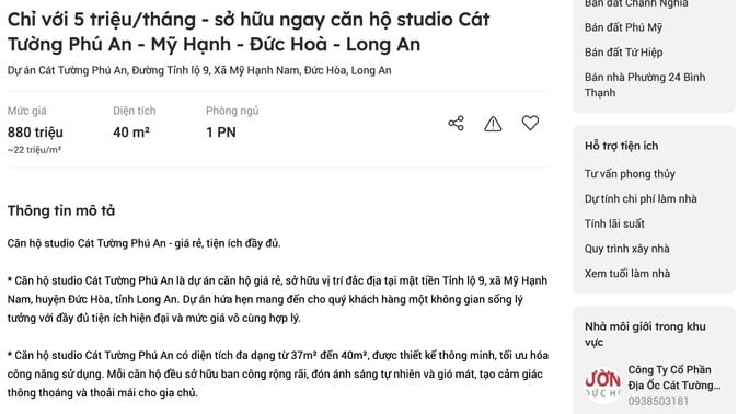 Nhìn gần dự án Cát Tường Phú An chưa đủ điều kiện mở bán